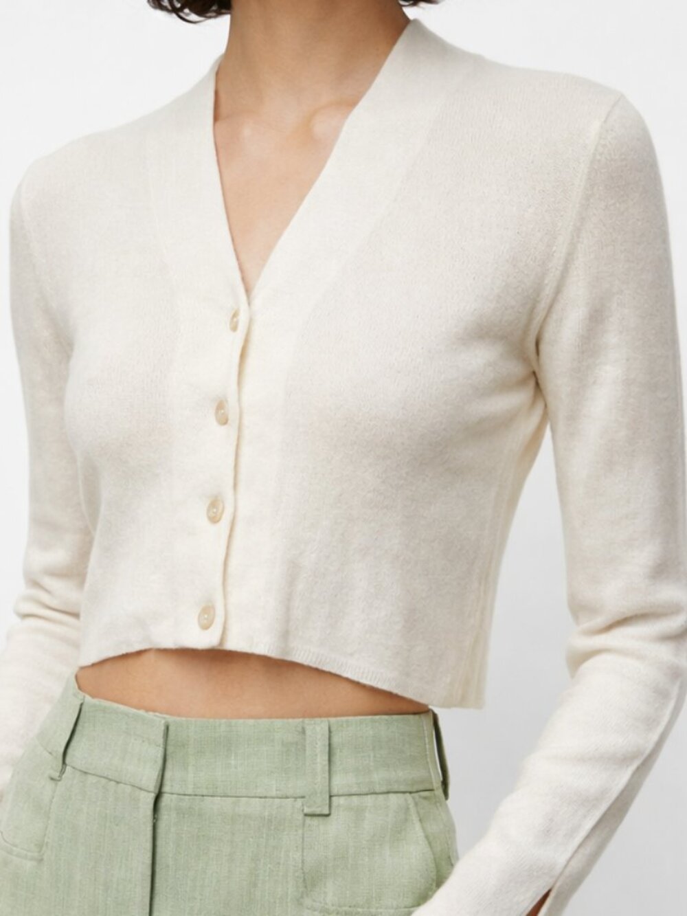 Jacquemus Off-White Le Cardigan Velours Cardigan Button Up Sweater 34